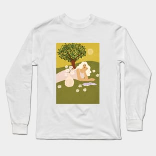 Books And Flowers Long Sleeve T-Shirt